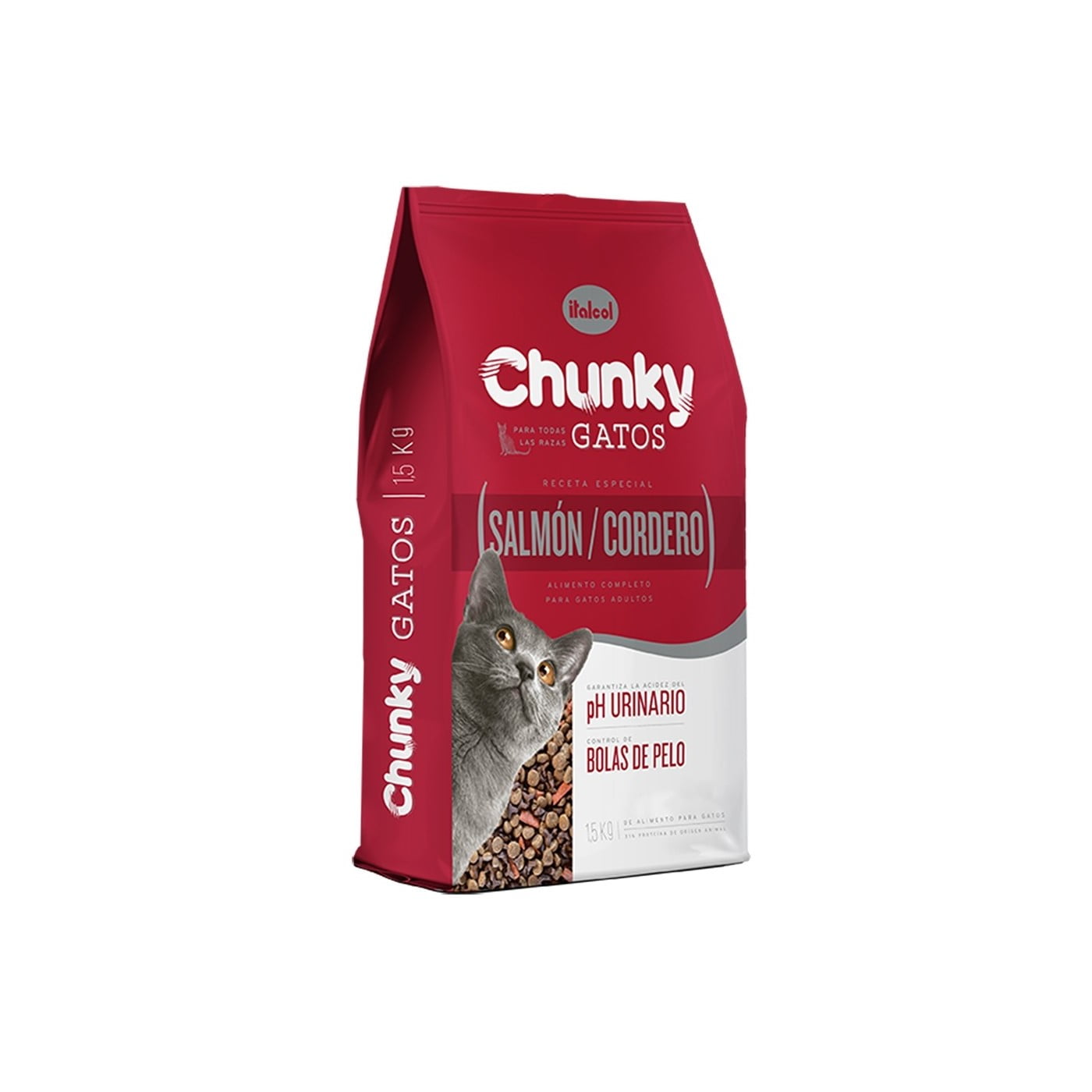 Chunky Gatos Salmón y Cordero 1.5Kg Tienda de Mascotas Cali
