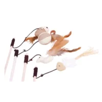 Vara natural en madera para gatos