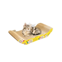 Rascador de cartón forma de puente