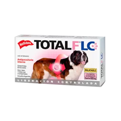 Total F LC Antiparasitario Interno para Perros Grandes de 20 a 60 Kg