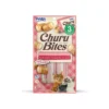 INABA Cat Snack Churu Bites - Bocados con Pollo y Relleno de Atún y Salmón