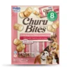 INABA Dog Snack Churu Bites - Bocados con Pollo y Relleno de Pollo y Salmón 8 unidades