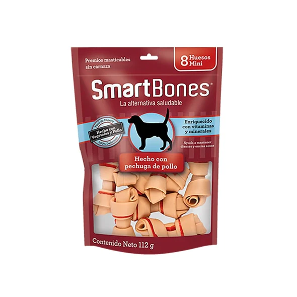 SmartBones Hueso Mini Pollo 8 unidades 1 Smartbones-Pollo-Mini-8-unidades.