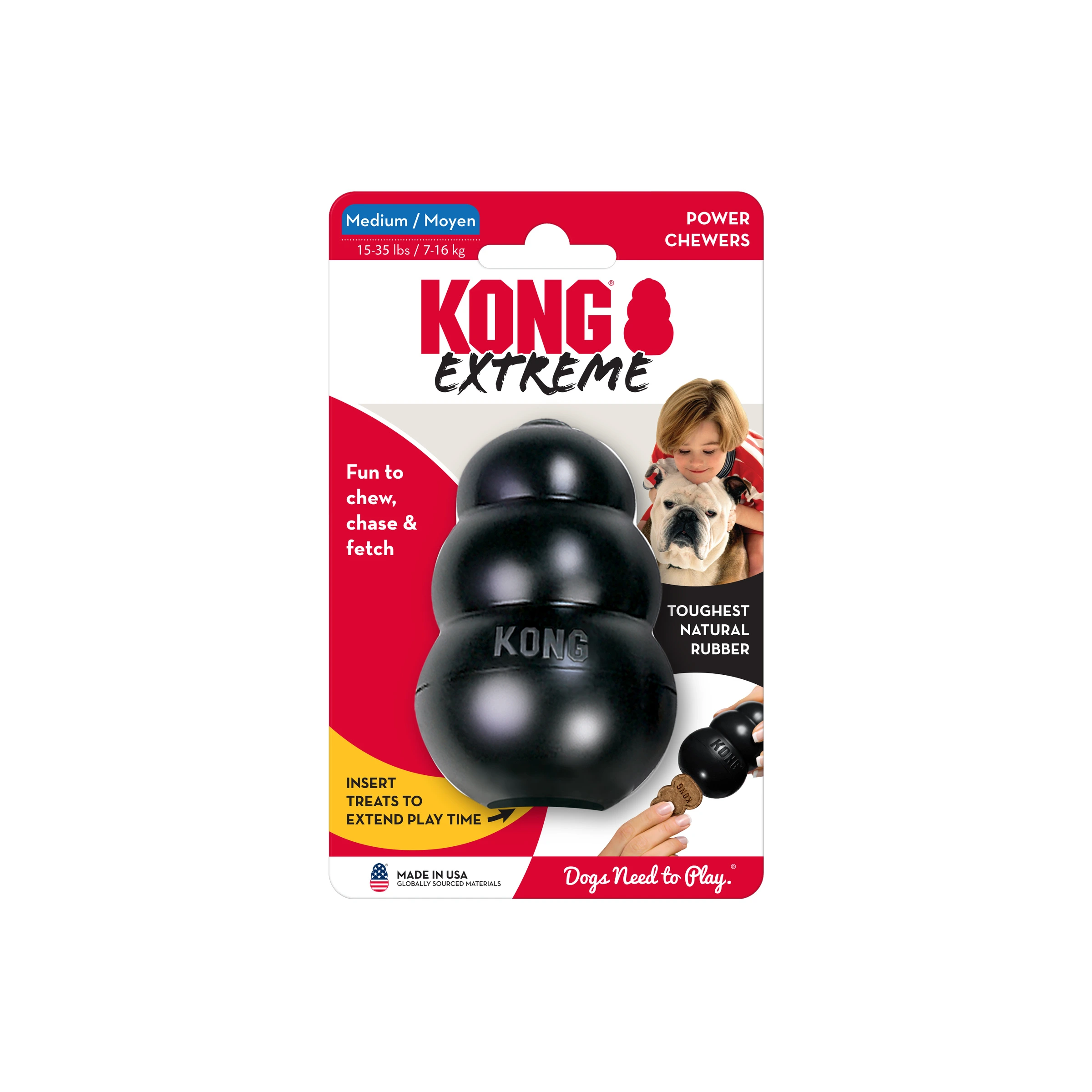 Kong Extreme Portapasabocas Perros Talla M – Juguete Mordedores Extremos 1 Kong-Extreme-Talla-M