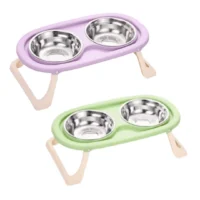 Comedero Elevado Plegable Colors para Mascotas – Diseño Portátil y Antideslizante