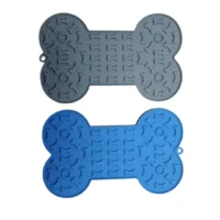 Lick Mat – Tapete Antiestrés para Perros y Gatos, Forma Hueso