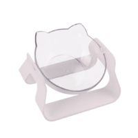 Comedero Ergonómico Cara de Gato – Antideslizante, Transparente y Antiestrés