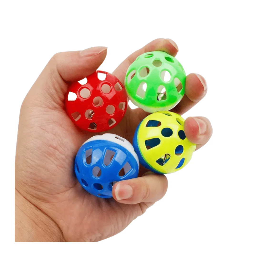 Pelota Cascabel Mini 4 cm – Diversión sonora para gatos curiosos 1 Pelota Cascabel Mini 4 cm – Diversión sonora para gatos curiosos
