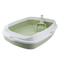 Arenera Sencilla con Pala para Gatos – Higiénica, Cómoda y Fácil de Limpiar