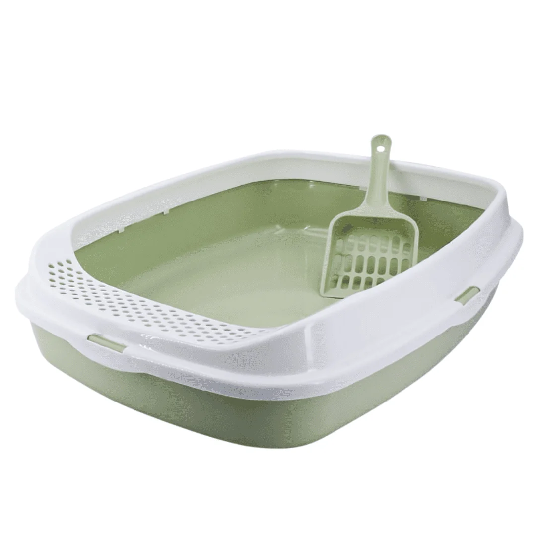 Arenera Sencilla con Pala para Gatos – Higiénica, Cómoda y Fácil de Limpiar 1 Arenera Sencilla con Pala para Gatos – Higiénica, Cómoda y Fácil de Limpiar