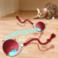 Pelota Interactiva Eléctrica para Gatos con Cuerda
