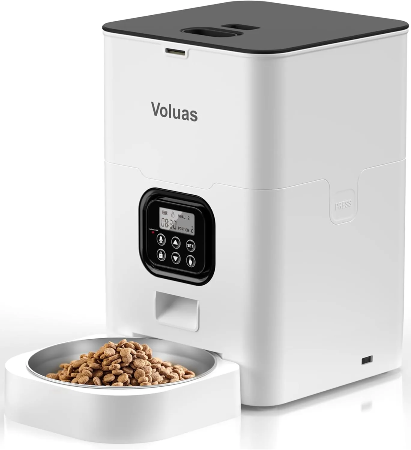 Comedero Automático Programable 4L para Gatos y Perros Pequeños — Voluas Smart Feeder