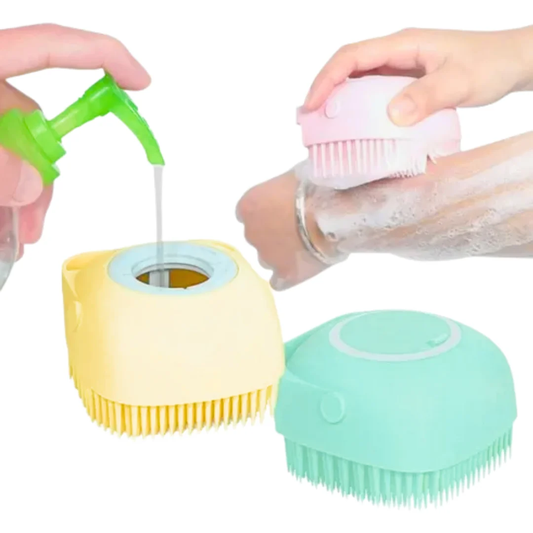 Cepillo para Baño, Masajeador con Dispensador de Jabón para Mascotas 2 Cepillo para Baño, Masajeador con Dispensador de Jabón para Mascotas - Imagen 2