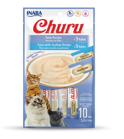 INABA Cat Snack Churu Variedad atún 10 unidades 1 INABA Cat Snack Churu Variedad atún 10 unidades