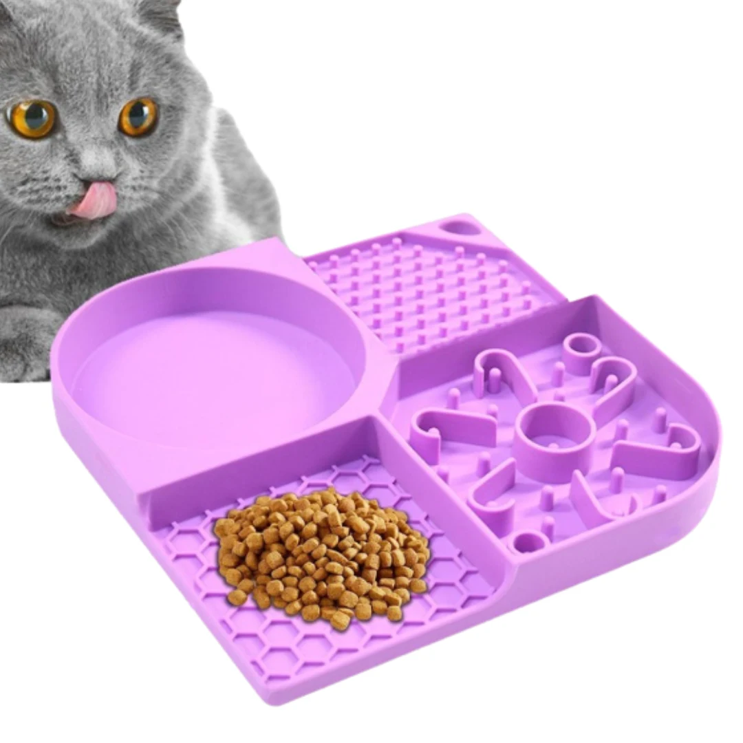 LICK MAT Tapete Cuadrado Multifuncional 21 cm - Alimentación divertida y funcional