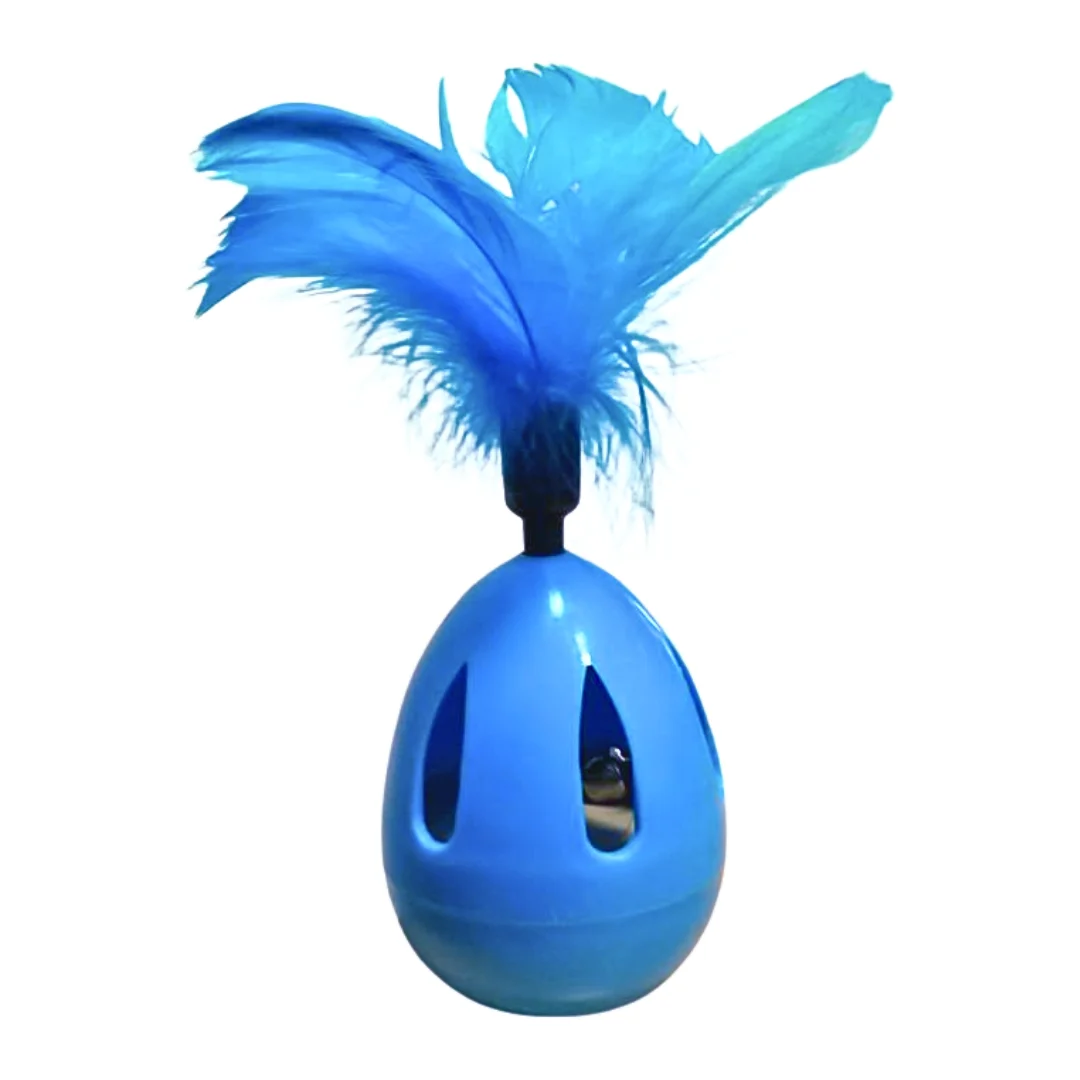 Juguete Interactivo para Gatos Balancín con Pluma – Diversión Inteligente, Estimulante y Antiestrés