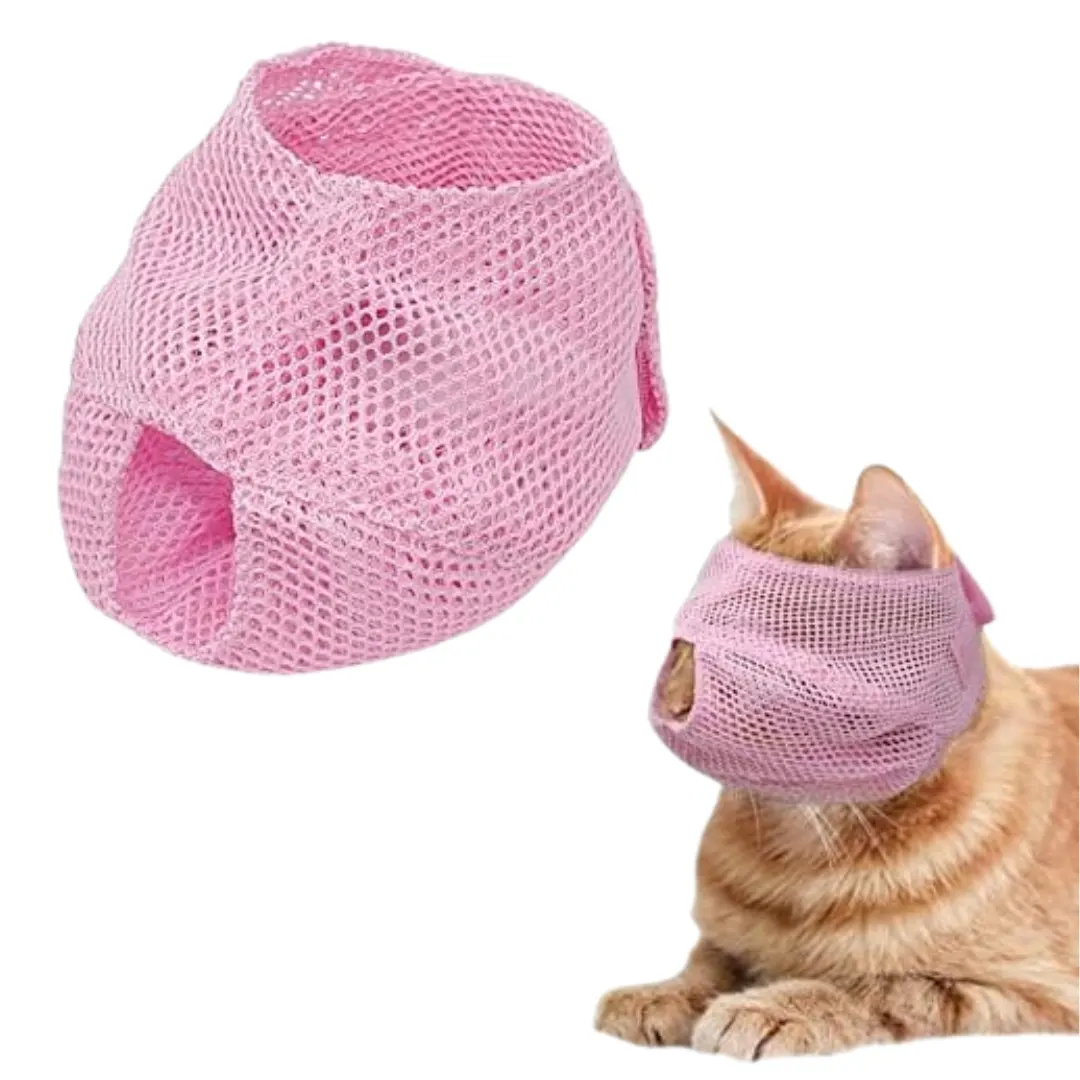 Bozal para Gatos - Transpirable, Seguro y Cómodo - TALLA S - 1.5 a 3Kg