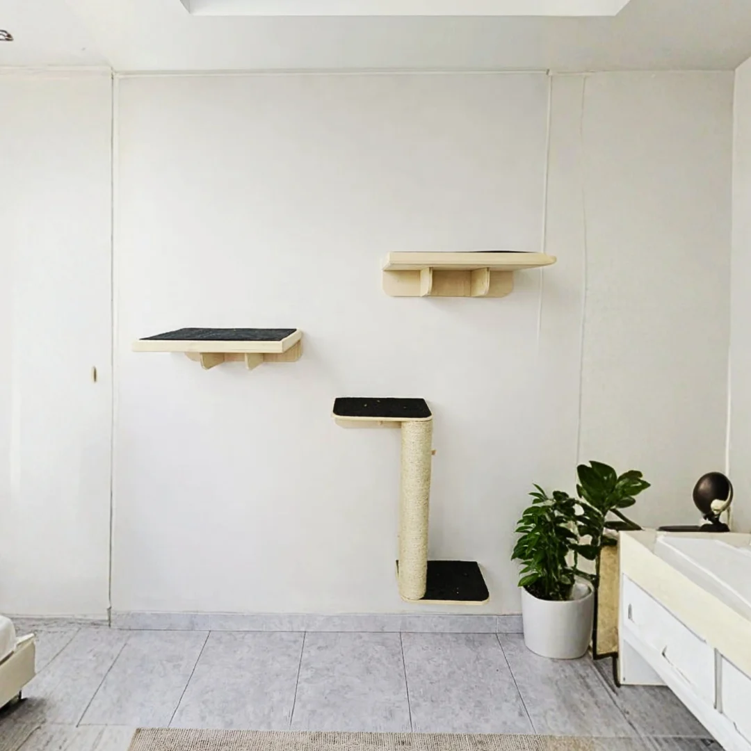 Gimnasio Pared - Básico con rascador para Gatos - Combo #10