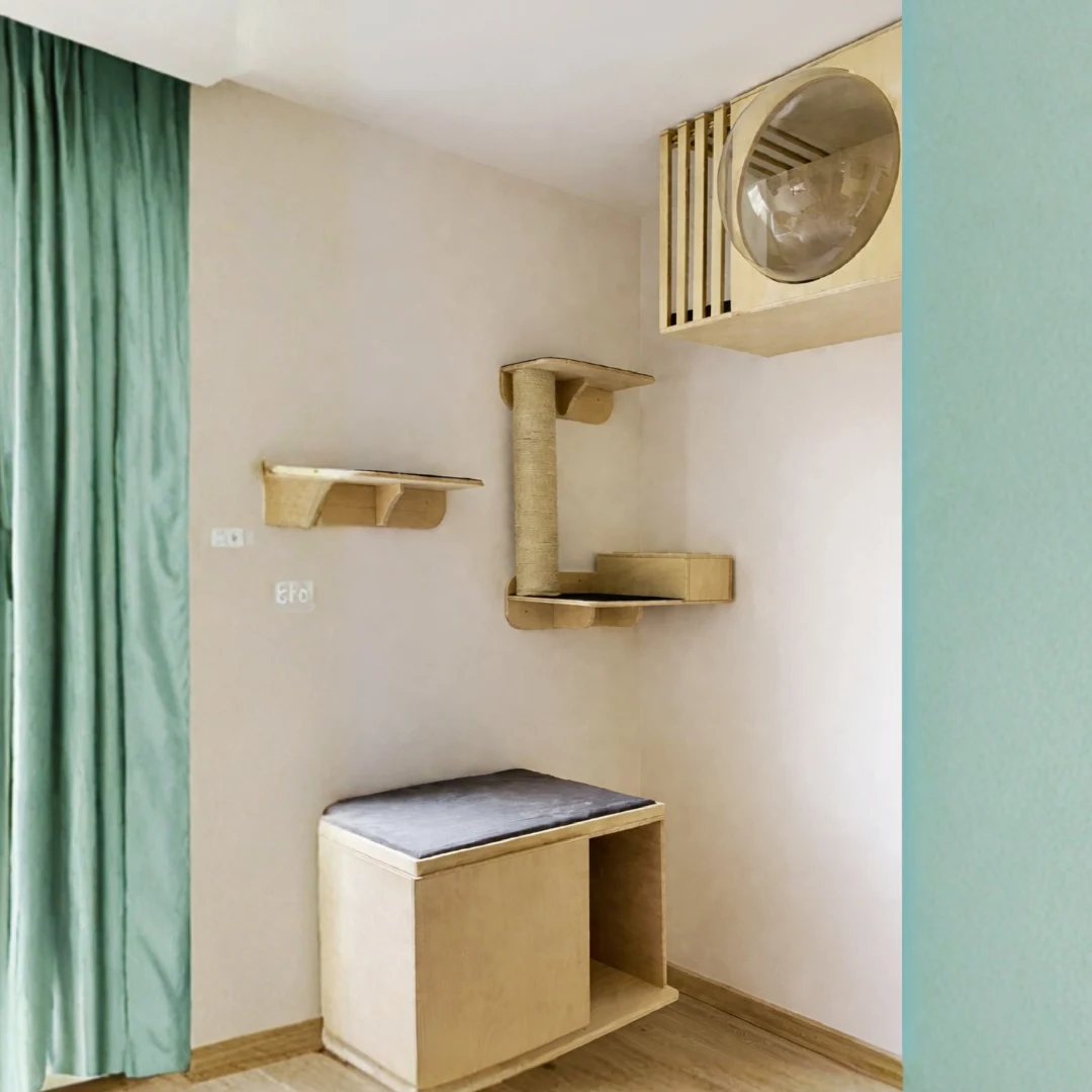 Gimnasio Pared - con Mueble de Pared Multifuncional para Gatos - Combo #21