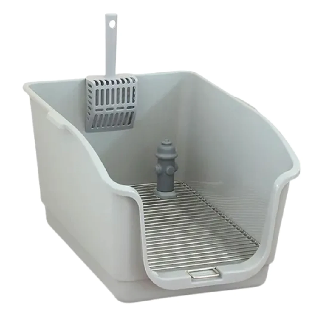 Inodoro Portátil Semicerrado con Hidrante para Mascotas