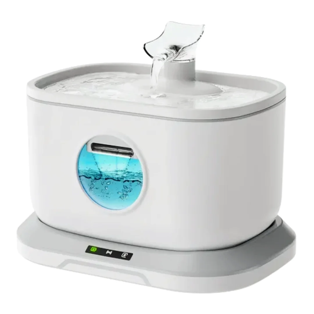 Fuente de Agua para Mascotas con Base Inalámbrica 2.6 Litros
