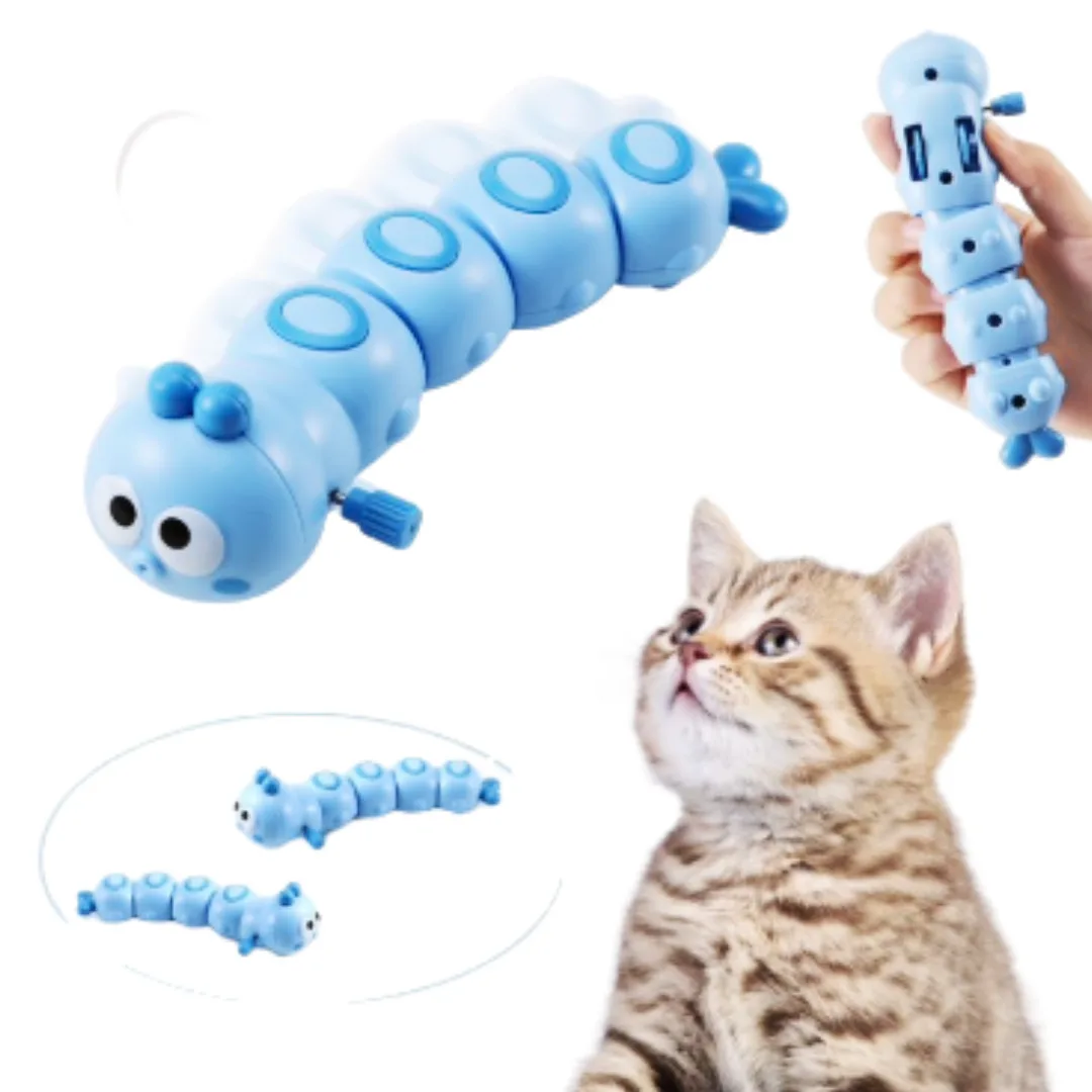 Juguete Interactivo para Gatos Tipo Oruga — Diversión Antiestrés y Estimulación