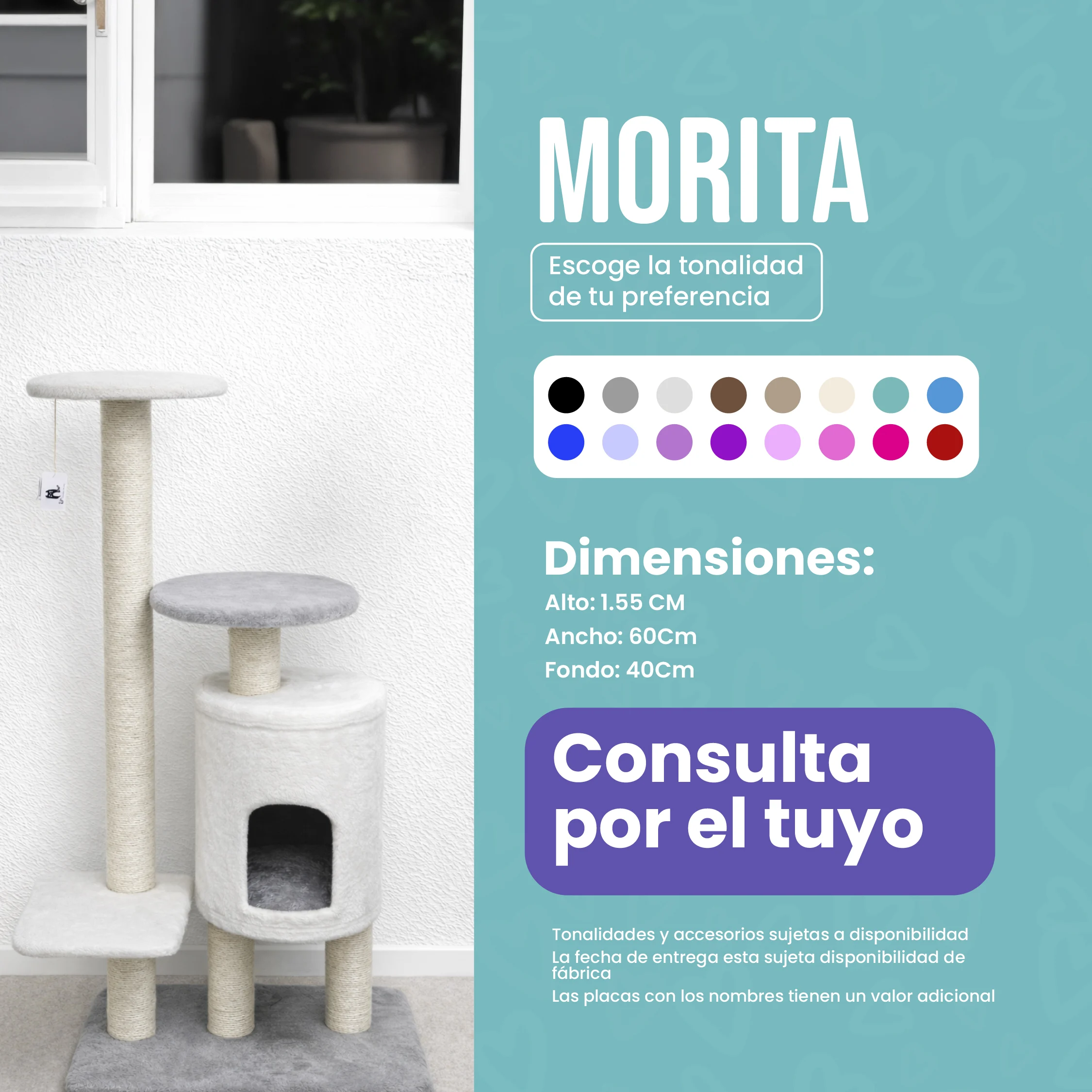Rascador Morita para Gatos  — Compacto, Elegante y Perfecto para Espacios Reducidos