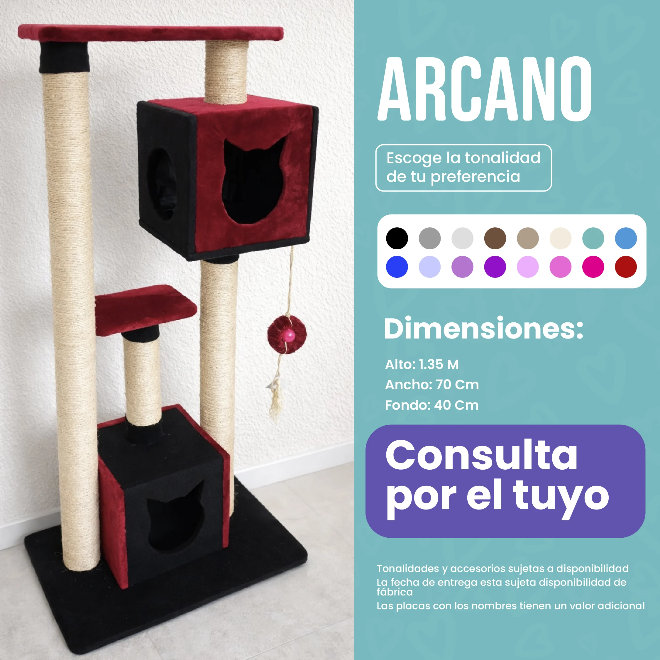 Rascador Arcano para Gatos  — Diseño Elegante, Compacto y Lleno de Diversión
