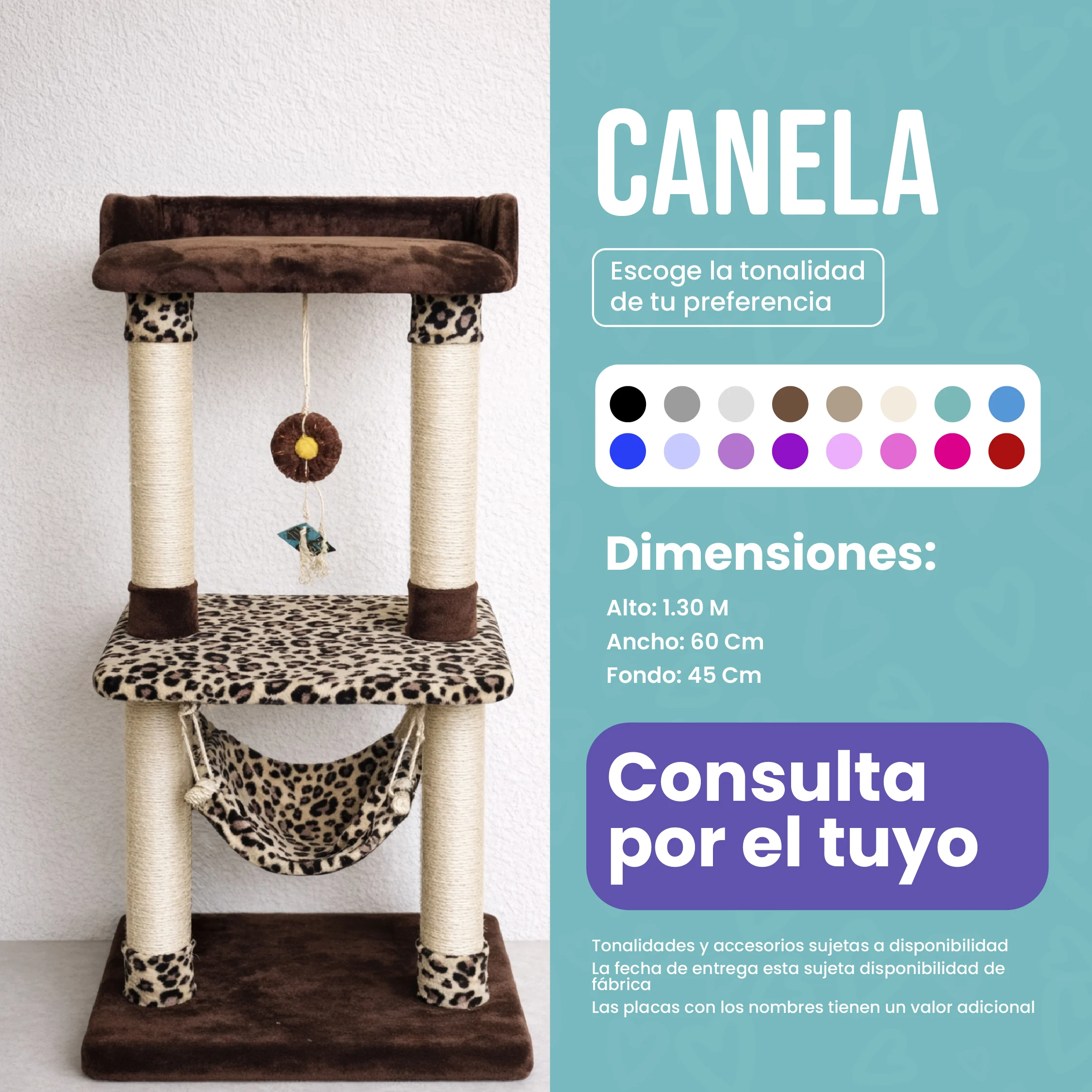 Rascador Canela para Gatos  — Estilo Único, Cómodo y Divertido