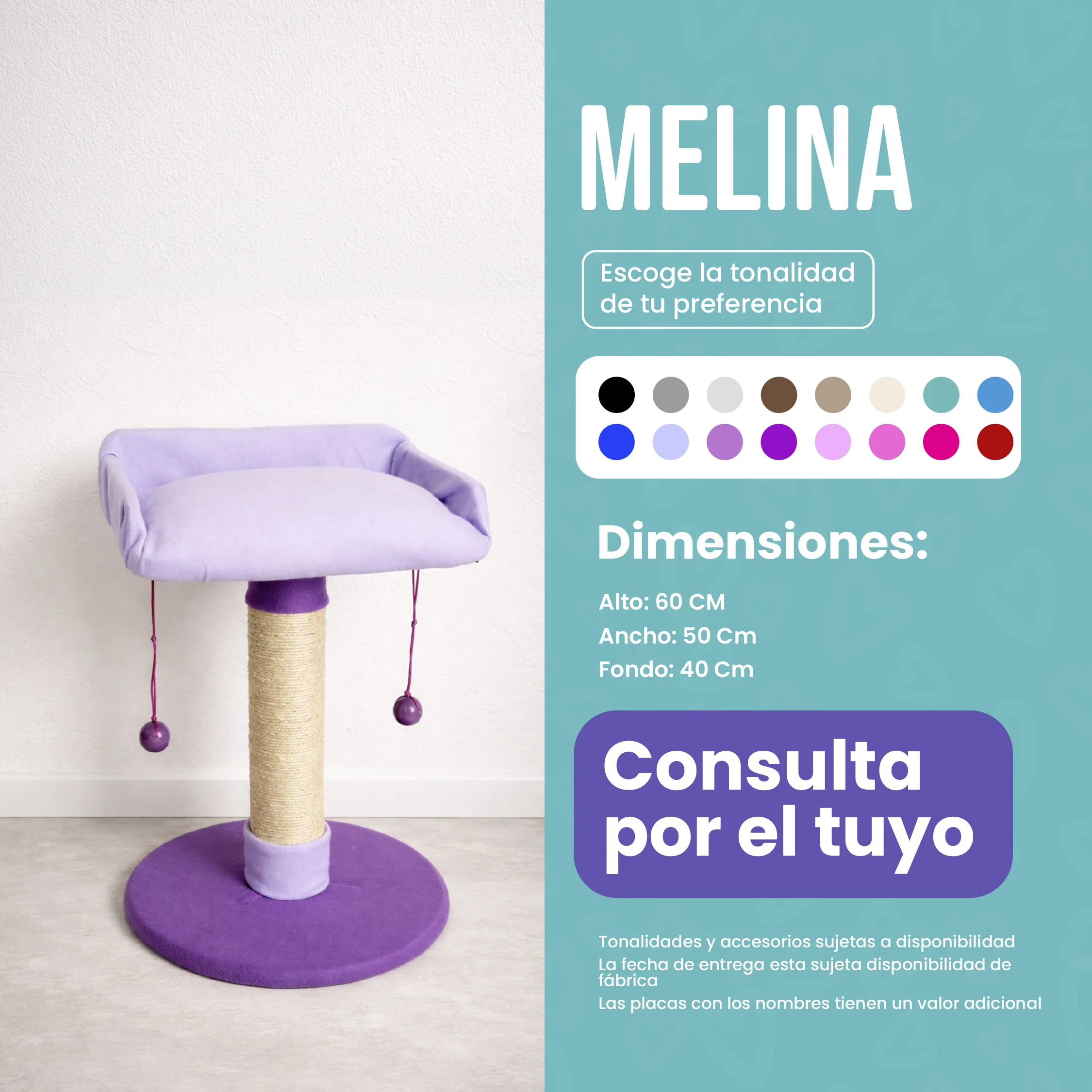 Rascador Melina para Gatos  — Elegante, Compacto y Funcional