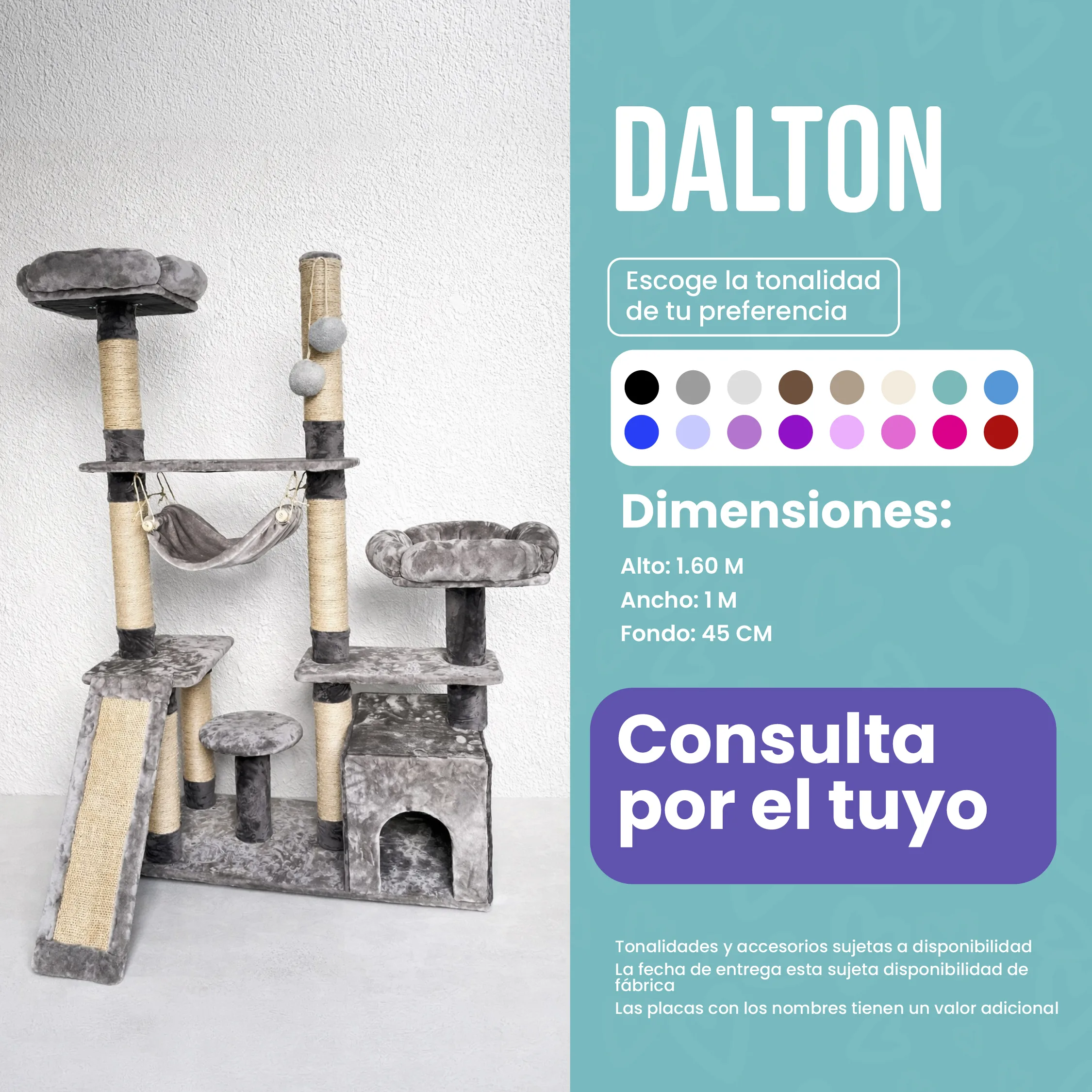 Rascador para Gatos Dalton — Juego, Descanso y Uñas Saludables en Casa