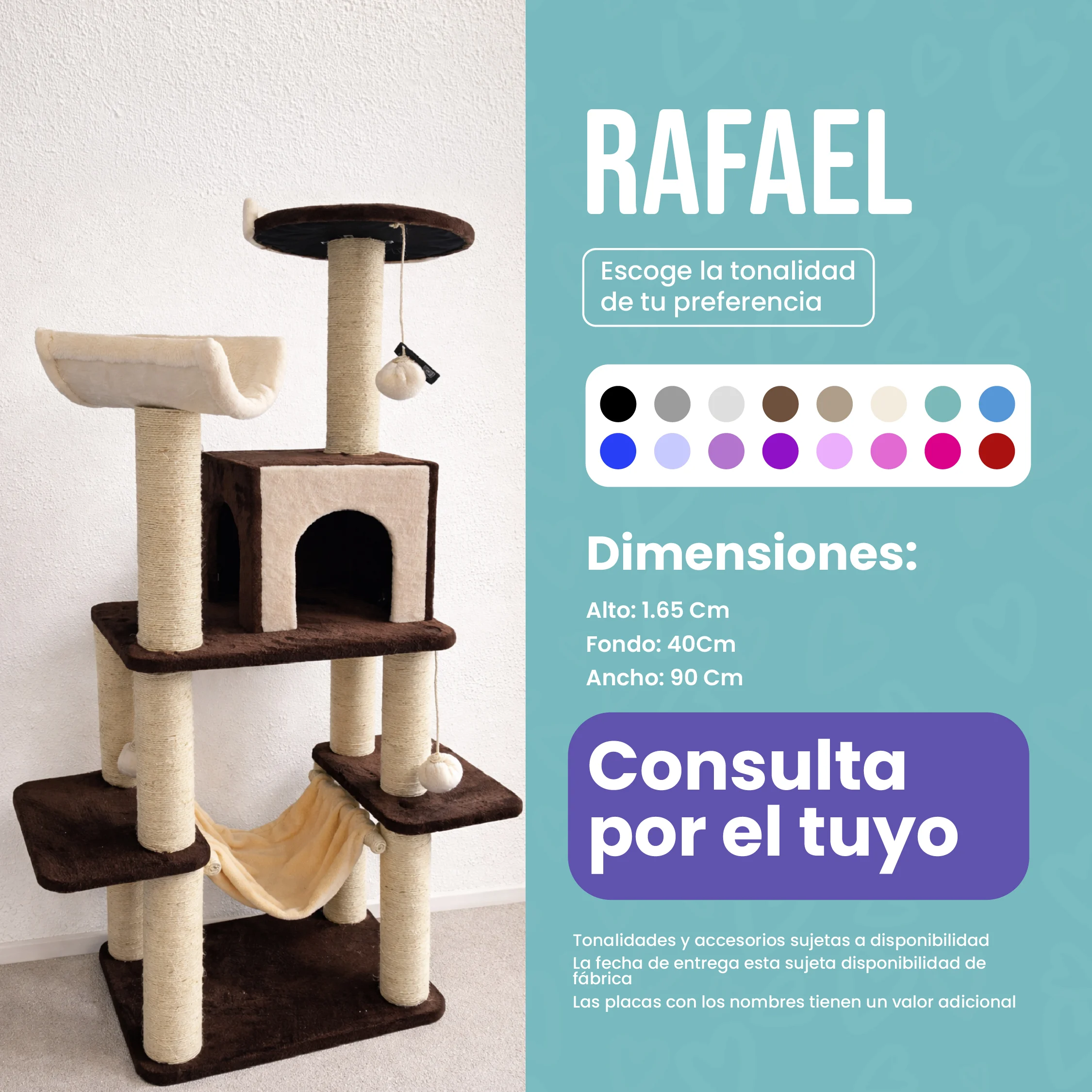 Rascador Rafael para Gatos  — Juego, Descanso y Bienestar en Casa