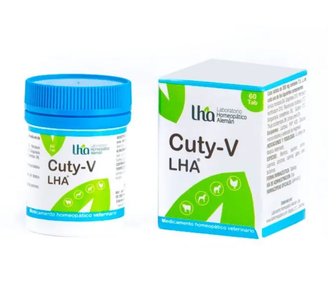 Cuty-V LHA x 60 Tabletas — Salud de la Piel y Pelaje para Mascotas