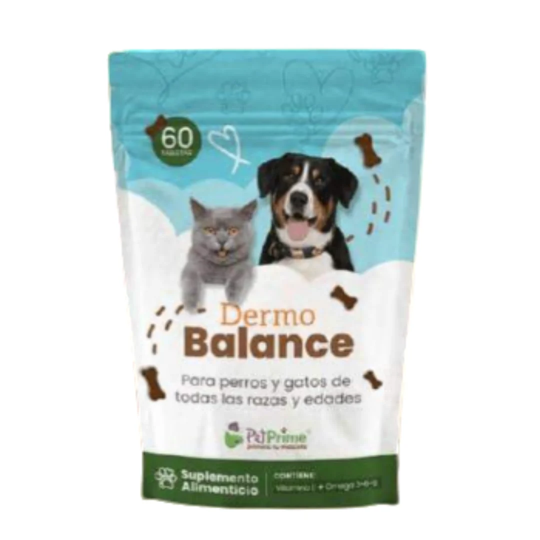 Suplemento para Piel y Pelaje Dermo Balance 60 tabs — Cuidado Dermatológico para mascotas