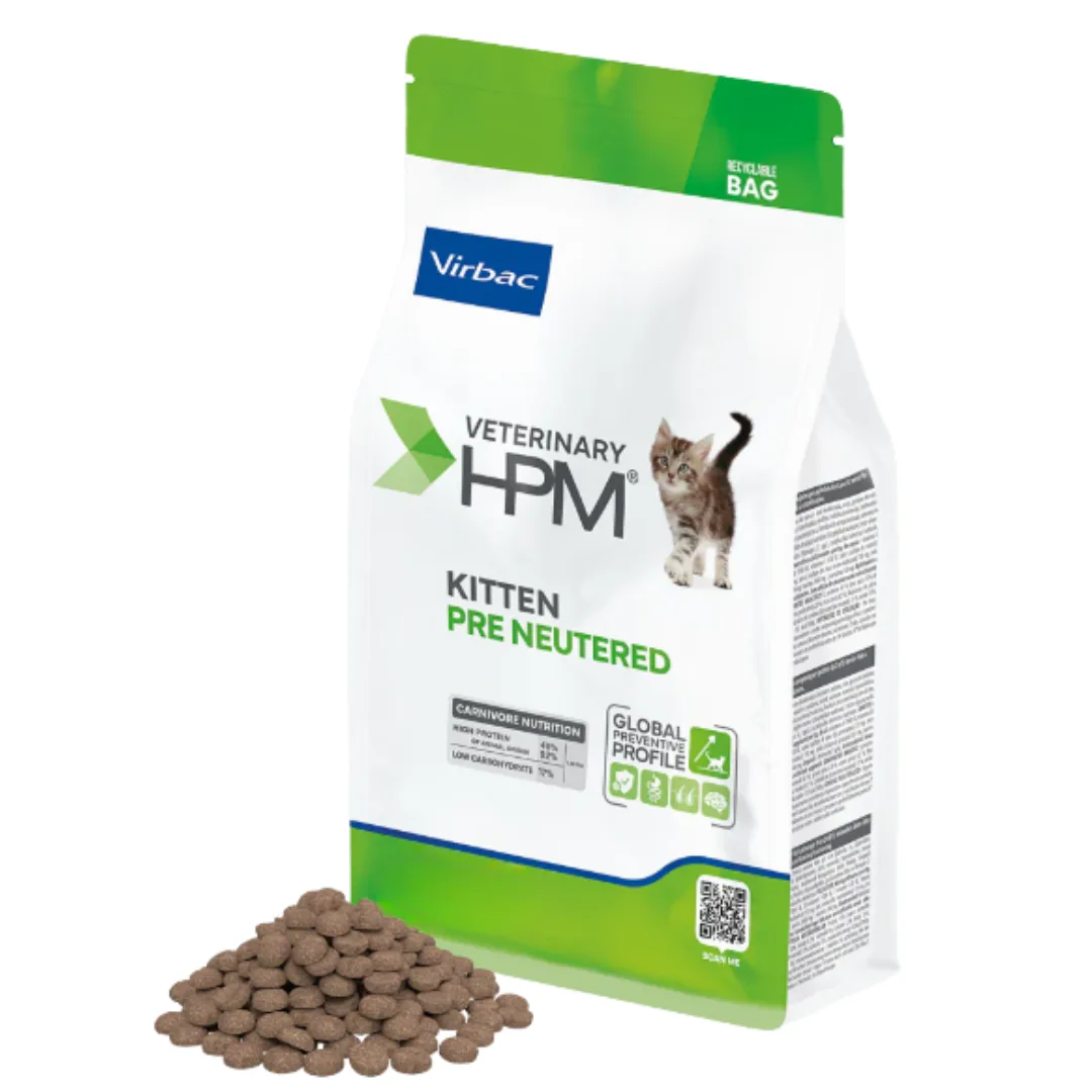 Alimento Virbac HPM Kitten Pre Neutered 1,5 kg — Nutrición Clínica Especializada