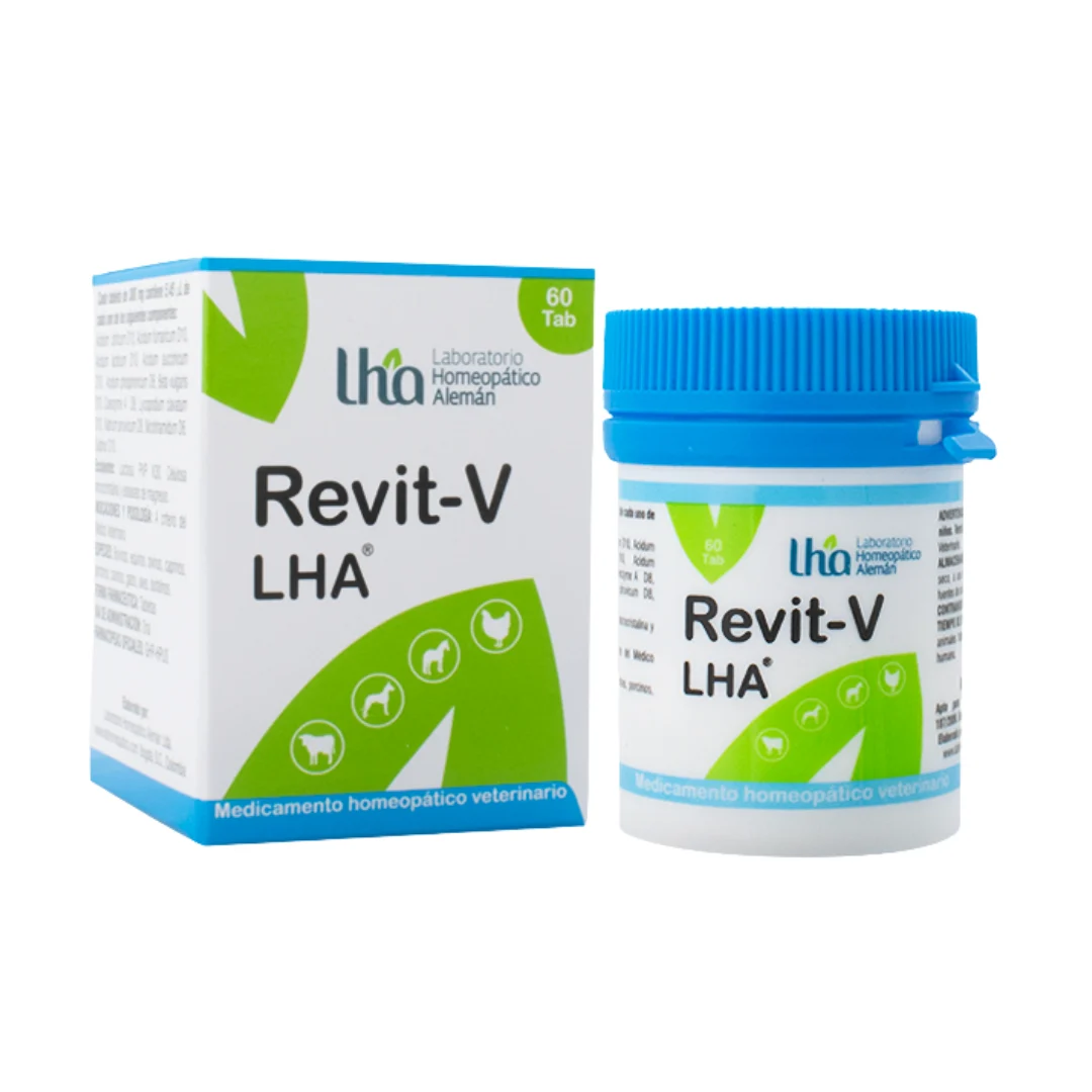 Revit-V LHA Tabletas — Energía y Recuperación para Mascotas