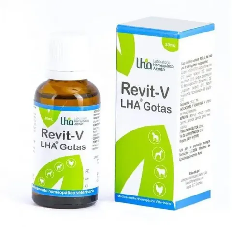Revit-V LHA Gotas 30 ml — Energía y Recuperación para Mascotas