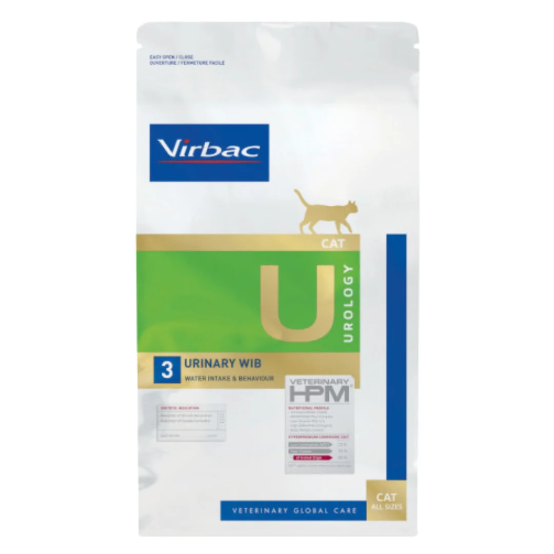 Alimento Urinario para Gatos Virbac HPM Urology U3 1,5 kg — Control Urinario Avanzado
